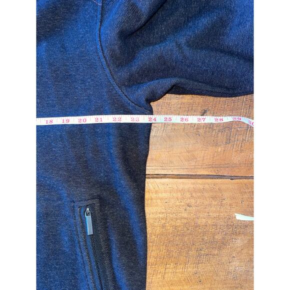 Mens Tommy Bahama Charcoal Gray Heathered Full Zip‎ Cotton Sweatshirt Jacket XL - Picture 6 of 7